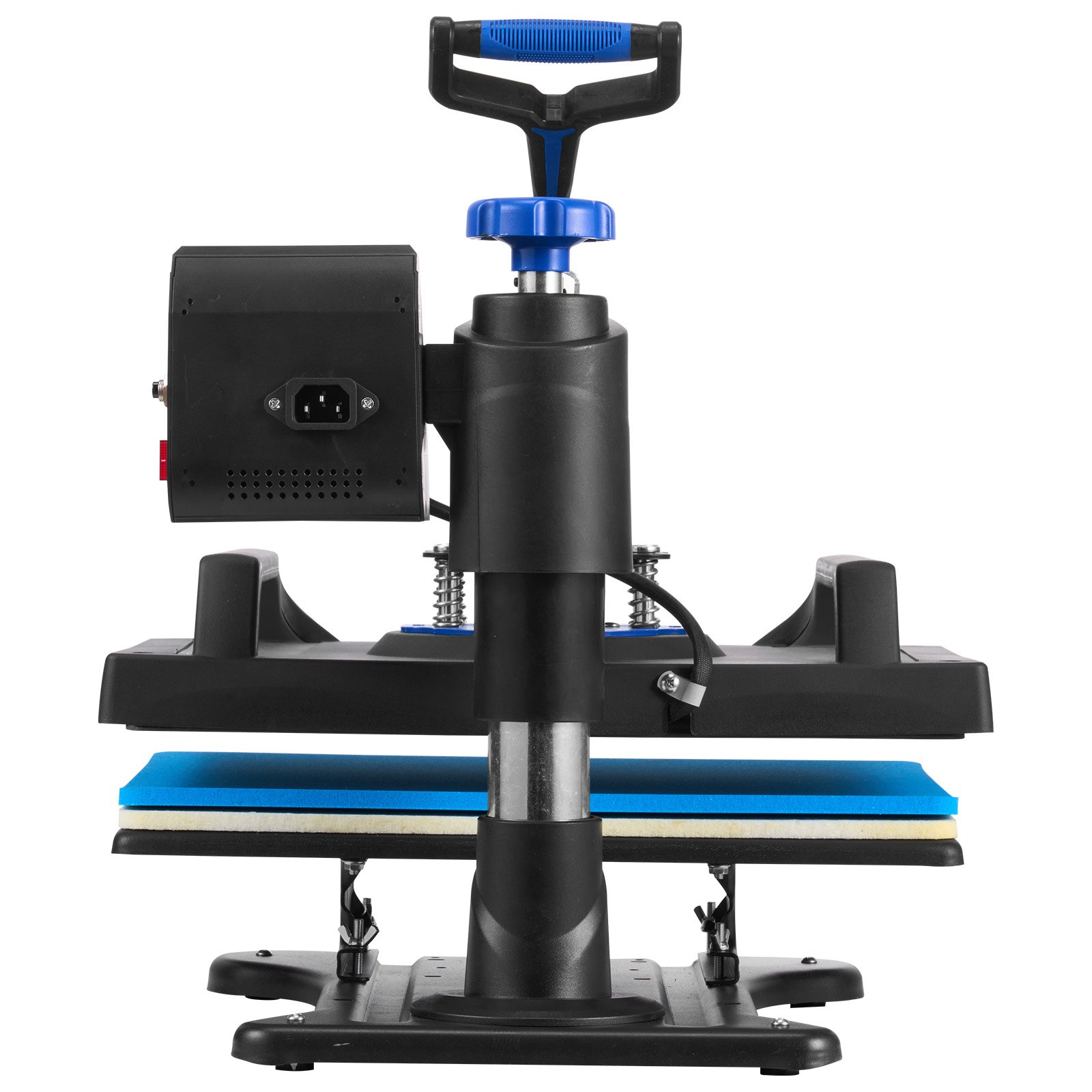 VEVOR Máquina de prensado en caliente, 12 x 15 pulgadas, calentamiento rápido, 360 Swing Away Digital Sublimation Camiseta Impresora de transferencia de vinilo con superficie anti-escaldaduras, bolsa de lona, ​​almohada, pancarta, lista ETL, azul