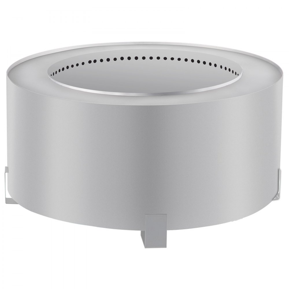 VEVOR Pozo de Fuego sin Humo Acero Inoxidable Brasero Grande 27 pulgadas