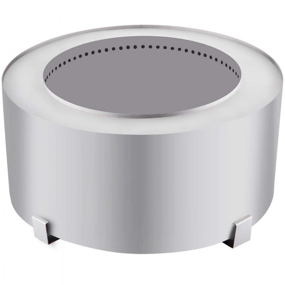 VEVOR Pozo de Fuego sin Humo Acero Inoxidable Brasero Grande 27 pulgadas
