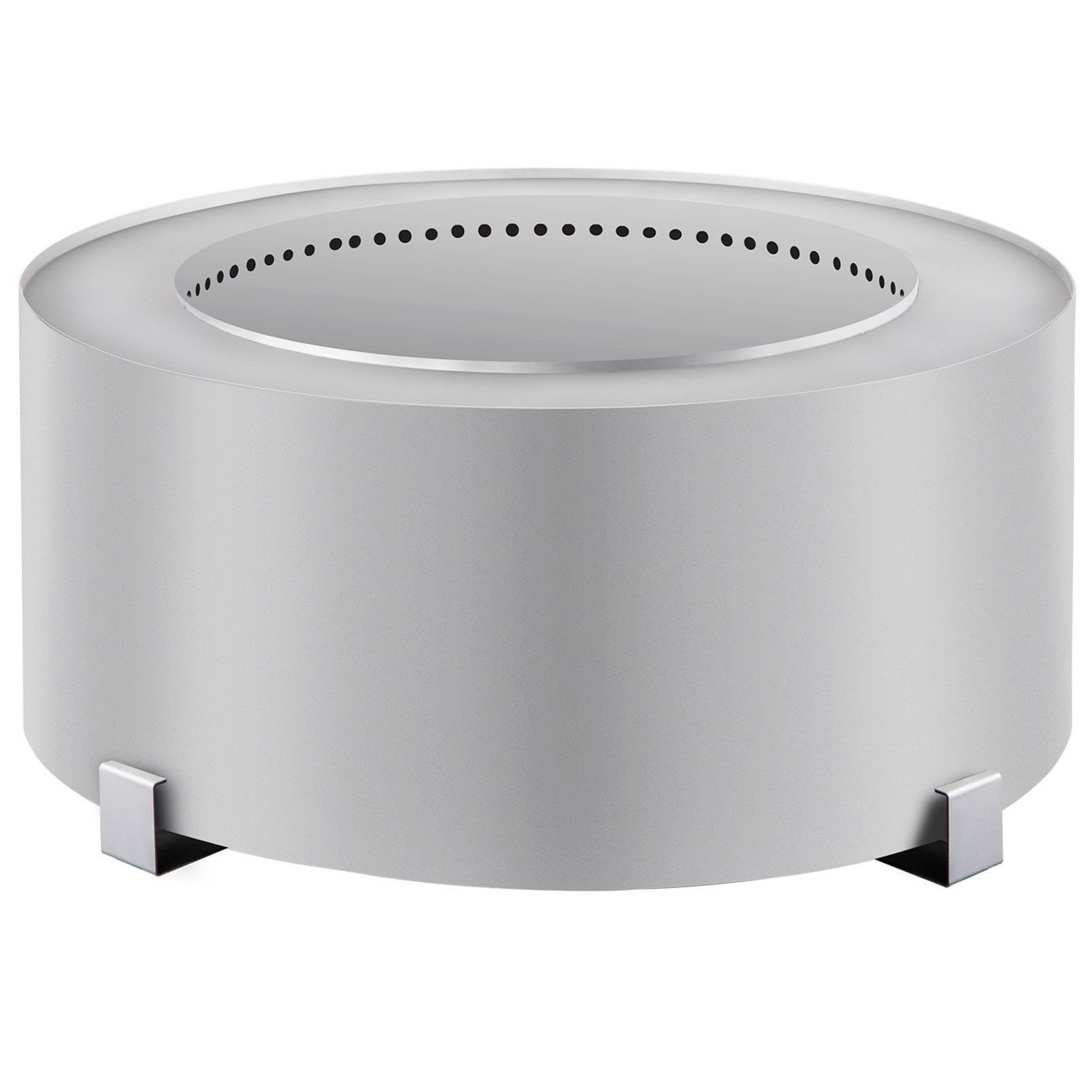 VEVOR Pozo de Fuego sin Humo Acero Inoxidable Brasero Grande 27 pulgadas