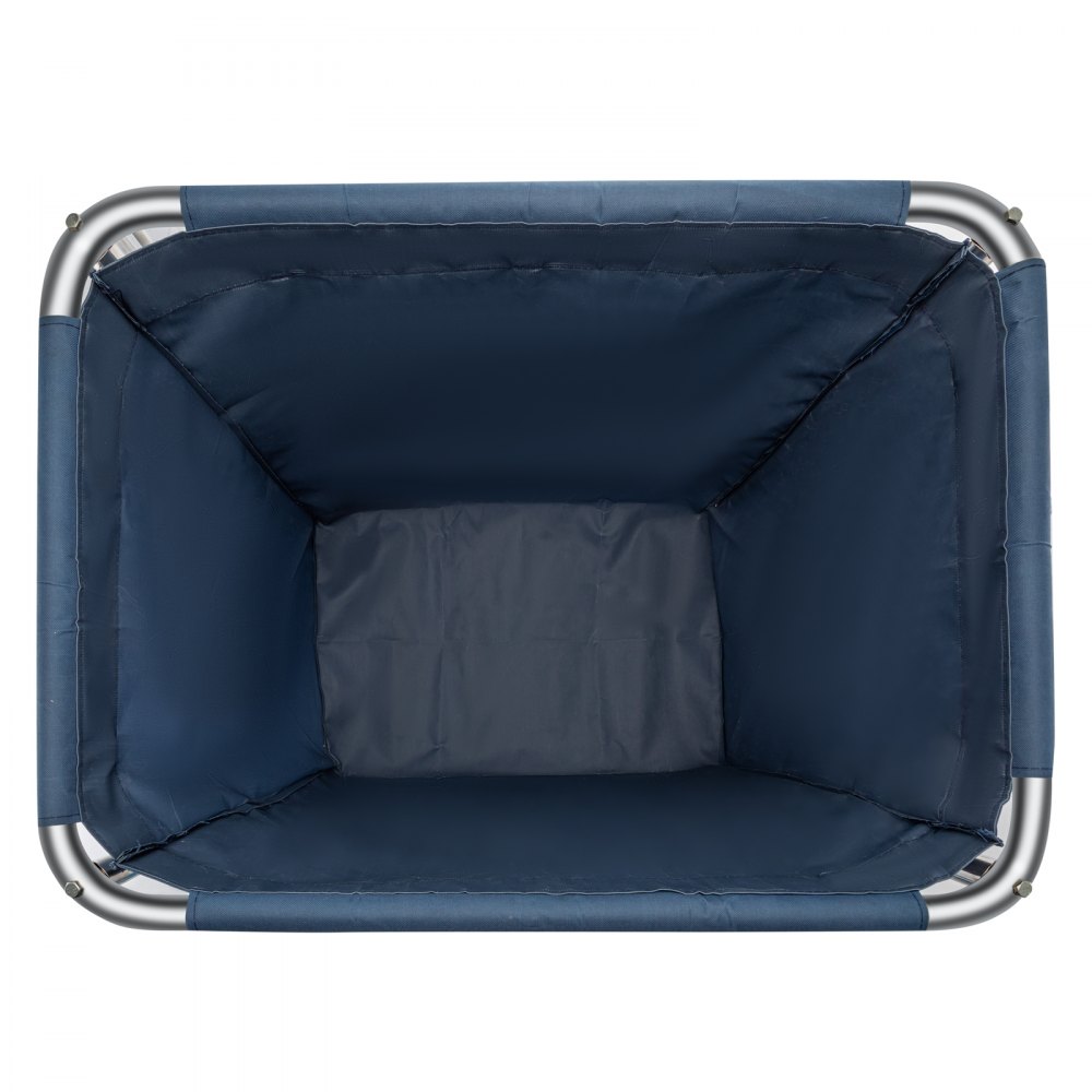 Camión de cesta VEVOR, cesta de lavandería de lona de acero de 8 bushel, ruedas de 3 pulgadas de diámetro, cesta de tapa de camión, cesta de lavandería de lona, generalmente se utiliza para transportar ropa, almacenar artículos diversos adecuado para hotel, hogar, hospital