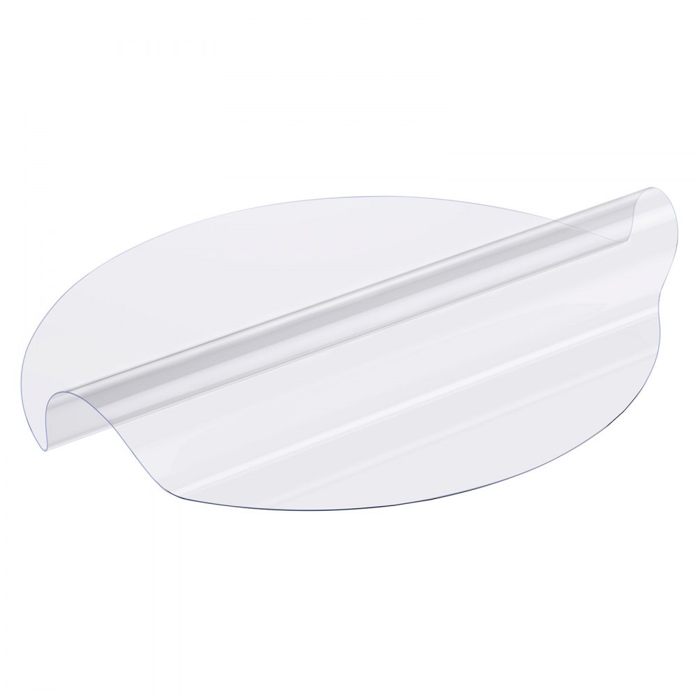 Protector de mesa de PVC VEVOR de 48 pulgadas, redondo, transparente, de plástico, 2,0 mm de grosor