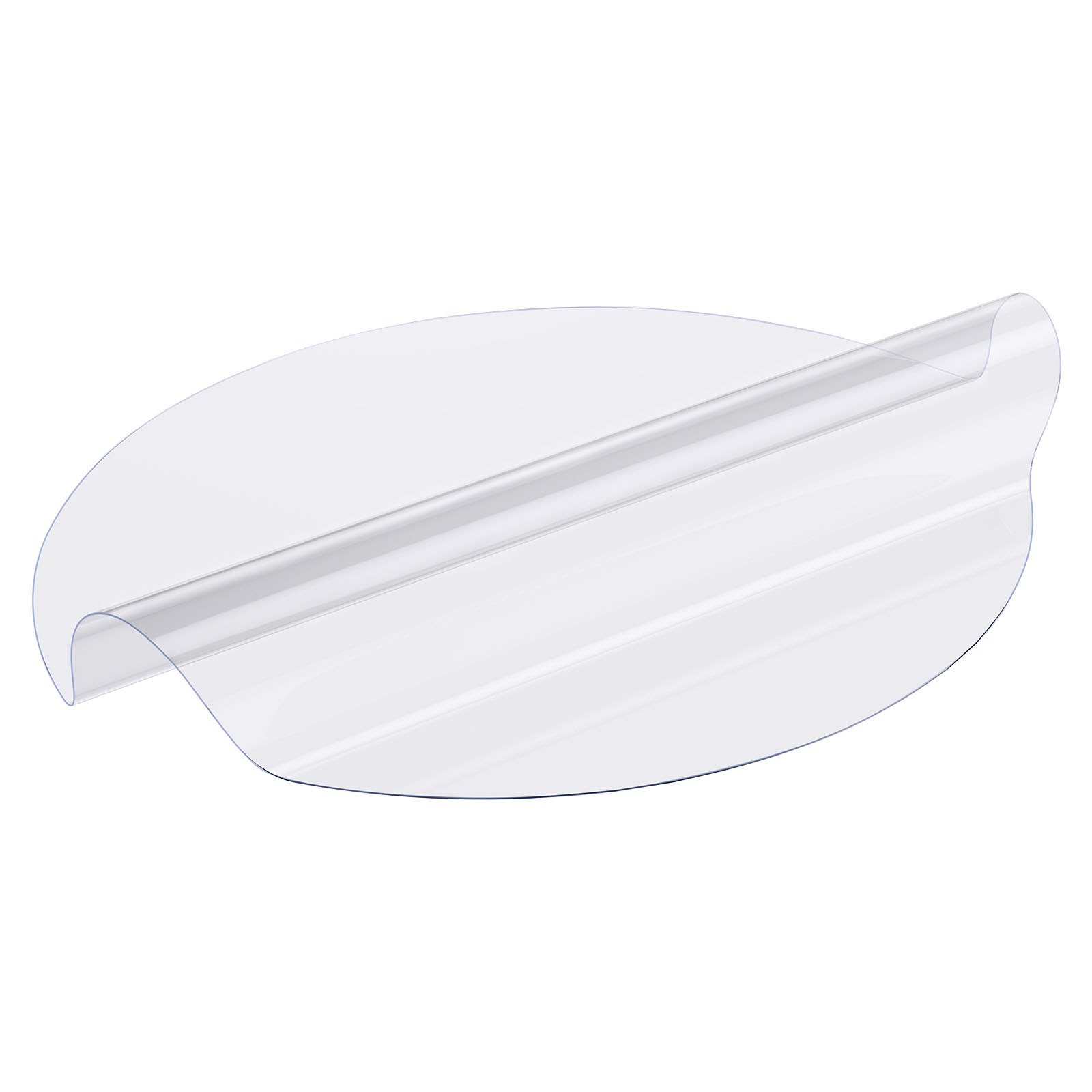 Protector de mesa de PVC VEVOR de 48 pulgadas, redondo, transparente, de plástico, 2,0 mm de grosor