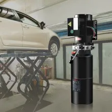 Bomba hidráulica VEVOR, unidad de potencia hidráulica de 10 cuartos, bomba de remolque de descarga de acción simple, caudal de 1,7 GPM, presión de alivio máxima de 3200 PSI, bomba hidráulica de 220 V CA para elevación de automóviles de remolque de descarga