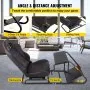 Soporte para volante de carreras VEVOR, pedal y asiento ajustables para simulador de carreras, soporte de acero al carbono para volante, silla de juego compatible con volantes Logitech, Thrustmaster, PS3/4 y Xbox 360.