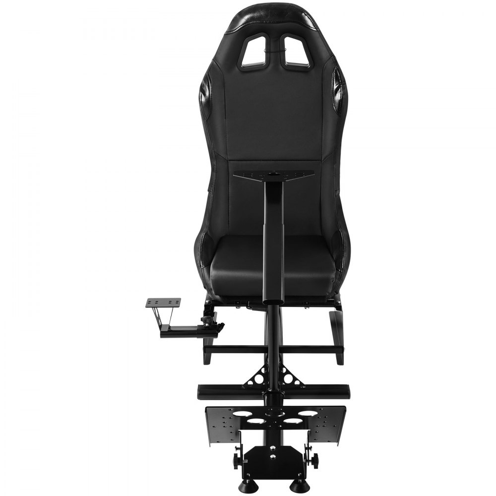 Asiento de simulador de carreras VEVOR, ajustable, reclinable, para juegos, con soporte para palanca de cambios, compatible con PS4, PS3, Xbox, asiento de simulador de carreras Logitech, soporte para volante de carreras (asiento, PS3/PS3/G29/G920)