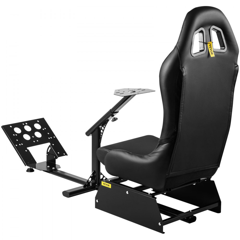 Asiento de simulador de carreras VEVOR, ajustable, reclinable, para juegos, con soporte para palanca de cambios, compatible con PS4, PS3, Xbox, asiento de simulador de carreras Logitech, soporte para volante de carreras (asiento, PS3/PS3/G29/G920)