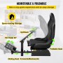 Asiento de simulador de carreras VEVOR, ajustable, reclinable, para juegos, con soporte para palanca de cambios, compatible con PS4, PS3, Xbox, asiento de simulador de carreras Logitech, soporte para volante de carreras (asiento, PS3/PS3/G29/G920)