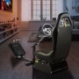 VEVOR Racing Simulator Seat Adjustable Driving Gaming Reclinable Seat with Gear Shifter Mount fit for PS4 PS3 Xbox Logitech Racing Simulator Seat Racing Wheel Stand Cockpit (Seat, PS3/PS3/G29/G920)