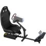 Asiento de simulador de carreras VEVOR, ajustable, reclinable, para juegos, con soporte para palanca de cambios, compatible con PS4, PS3, Xbox, asiento de simulador de carreras Logitech, soporte para volante de carreras (asiento, PS3/PS3/G29/G920)