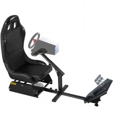 VEVOR Racing Simulator Asiento ajustable para juegos de conducción Asiento reclinable con soporte de palanca de cambios apto para PS4 PS3 Xbox Logitech Racing Simulator Seat Racing Wheel Stand Cockpit (Asiento, PS3/PS3/G29/G920)