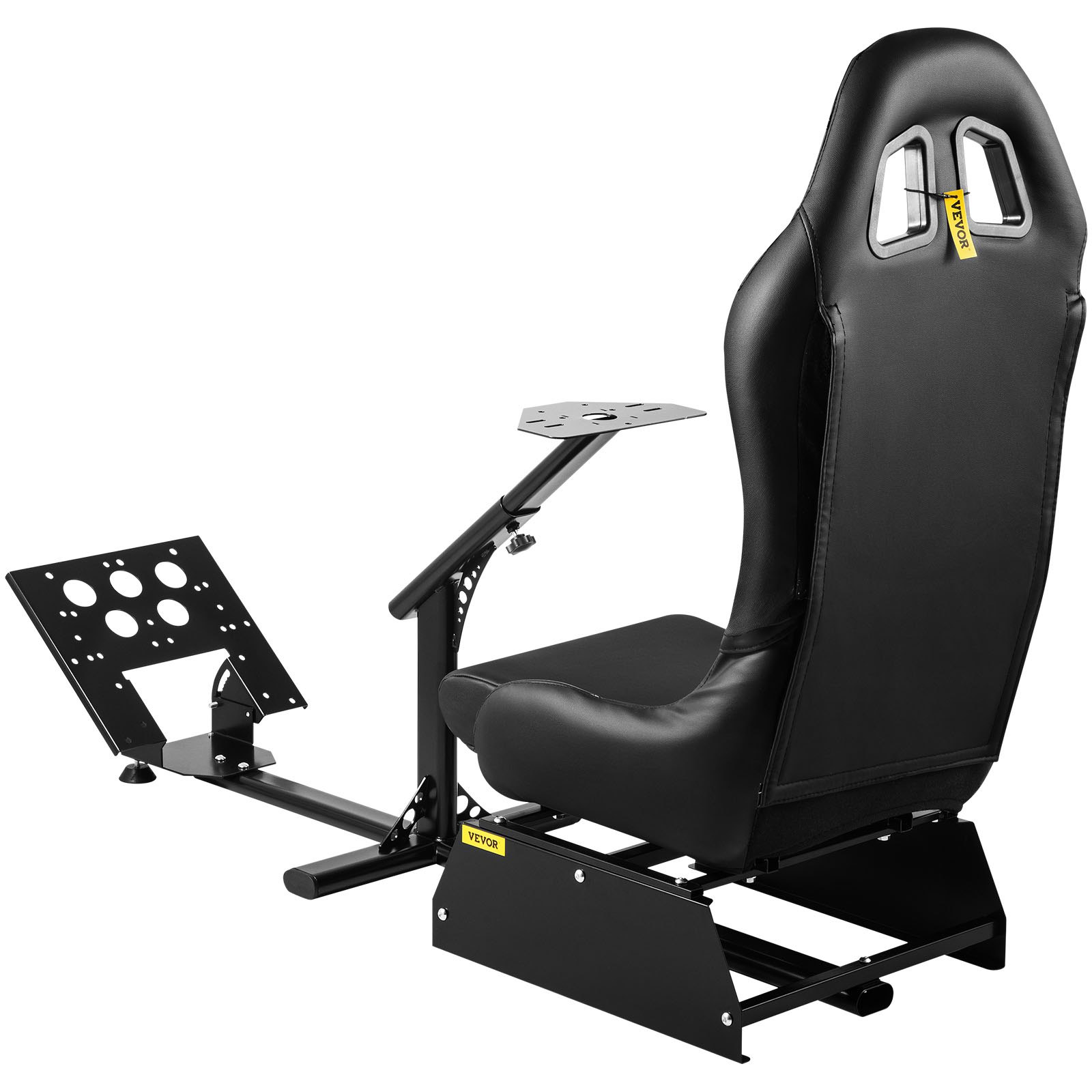 Asiento de simulador de carreras VEVOR, ajustable, reclinable, para juegos, con soporte para palanca de cambios, compatible con PS4, PS3, Xbox, asiento de simulador de carreras Logitech, soporte para volante de carreras (asiento, PS3/PS3/G29/G920)