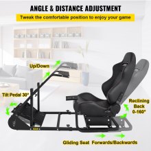 Rs6 que compite con la silla del juego de la cabina del simulador con la altura estirable del soporte ajustable