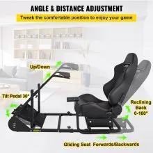 Rs6 que compite con la silla del juego de la cabina del simulador con la altura estirable del soporte ajustable