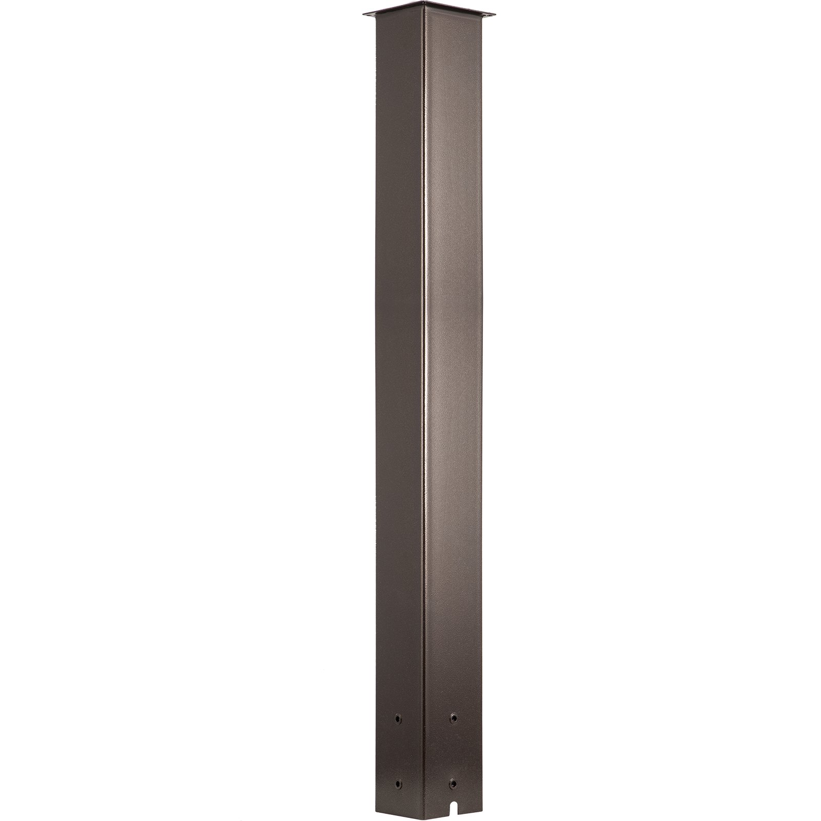 Buzón VEVOR en color marrón oscuro, diseño cuadrado de metal elegante y duradero.