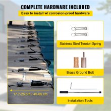VEVOR Cubierta de seguridad para piscina de 16 x 40 pies, cubierta de piscina enterrada apta para material de polipropileno, cubierta de seguridad rectangular para piscina verde, cubierta de seguridad de malla sólida para piscina cubierta de seguridad de invierno