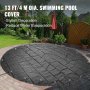 Cubierta de seguridad para piscina Vevor cubierta para piscina enterrada de 13 pies de diámetro. Cobertor de piscina de pvc, redondo