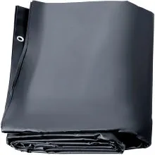 VEVOR Cubierta de seguridad para piscinas rectangulares de 12 x 22 pies, cubierta de seguridad para piscina con agujeros de drenaje, cubierta de piscina de PVC sólido para piscina, cubierta de segurid