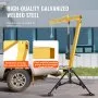 VEVOR Grúa hidráulica para camioneta, capacidad de 1000 libras, giro de 360°, grúa montada en enganche con tres capacidades de pluma de 500 libras, 750 libras y 1000 libras, para levantar mercancías en construcción, silvicultura, fábrica
