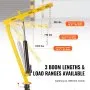VEVOR Grúa hidráulica para camioneta, capacidad de 1000 libras, giro de 360°, grúa montada en enganche con tres capacidades de pluma de 500 libras, 750 libras y 1000 libras, para levantar mercancías en construcción, silvicultura, fábrica