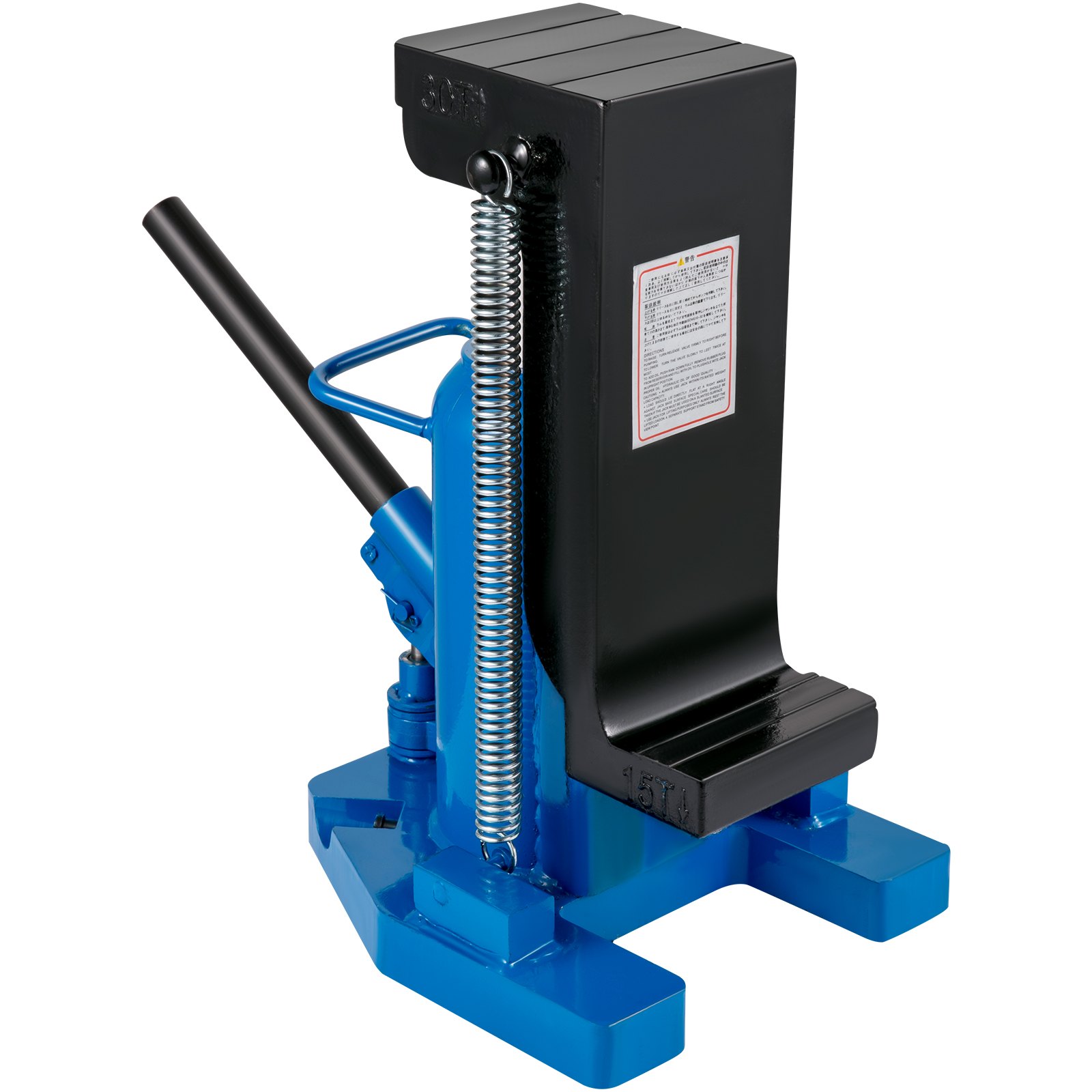 Gato hidráulico VEVOR con punta de pie, 15 toneladas con elevación de gato con punta de punta, 30 toneladas con capacidad de elevación superior Gato para máquina, 6-1/5 pulg. Gato hidráulico con punta de pie Stork Air, Gato hidráulico con garra de acero para trabajo pesado