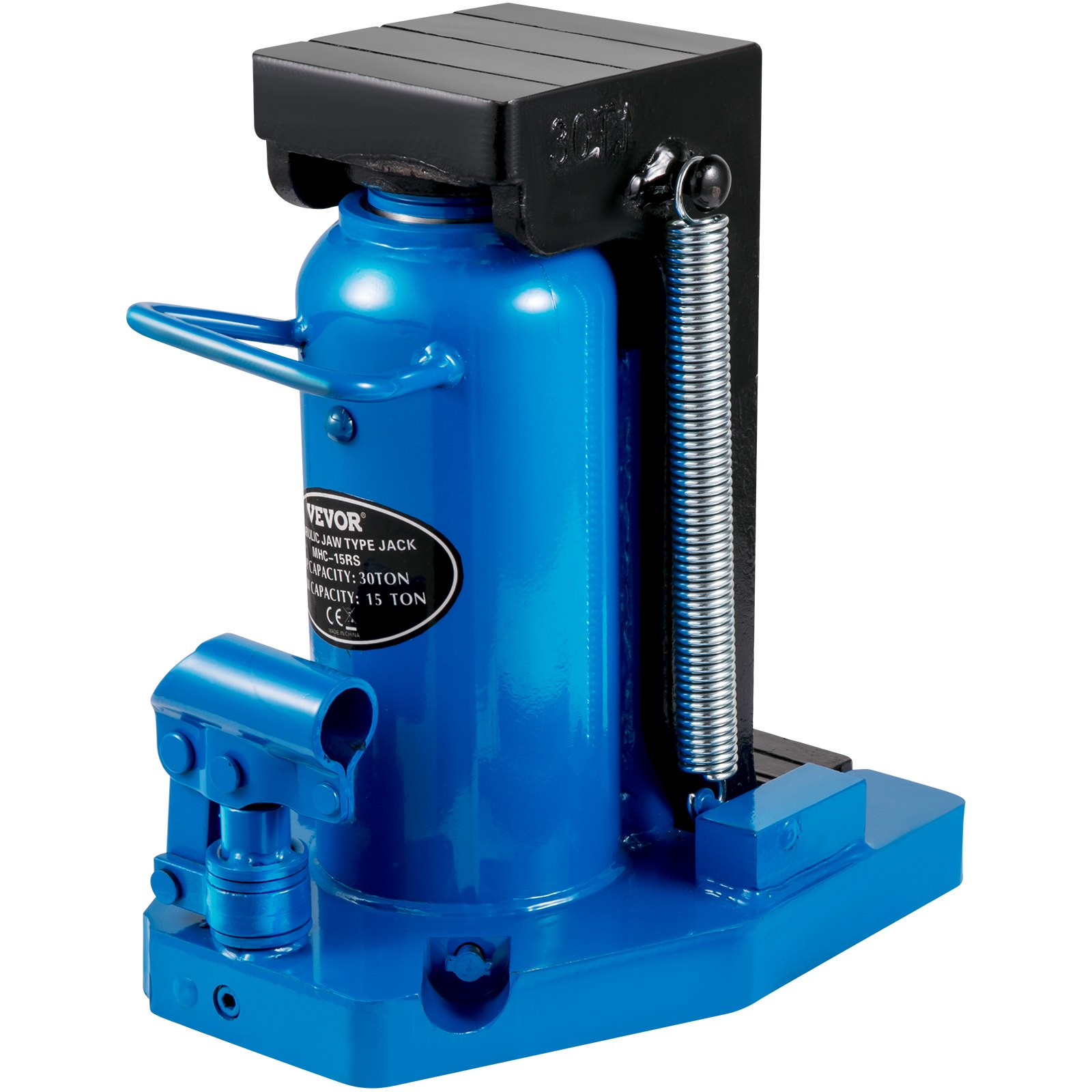 Gato hidráulico VEVOR con punta de pie, 15 toneladas con elevación de gato con punta de punta, 30 toneladas con capacidad de elevación superior Gato para máquina, 6-1/5 pulg. Gato hidráulico con punta de pie Stork Air, Gato hidráulico con garra de acero para trabajo pesado