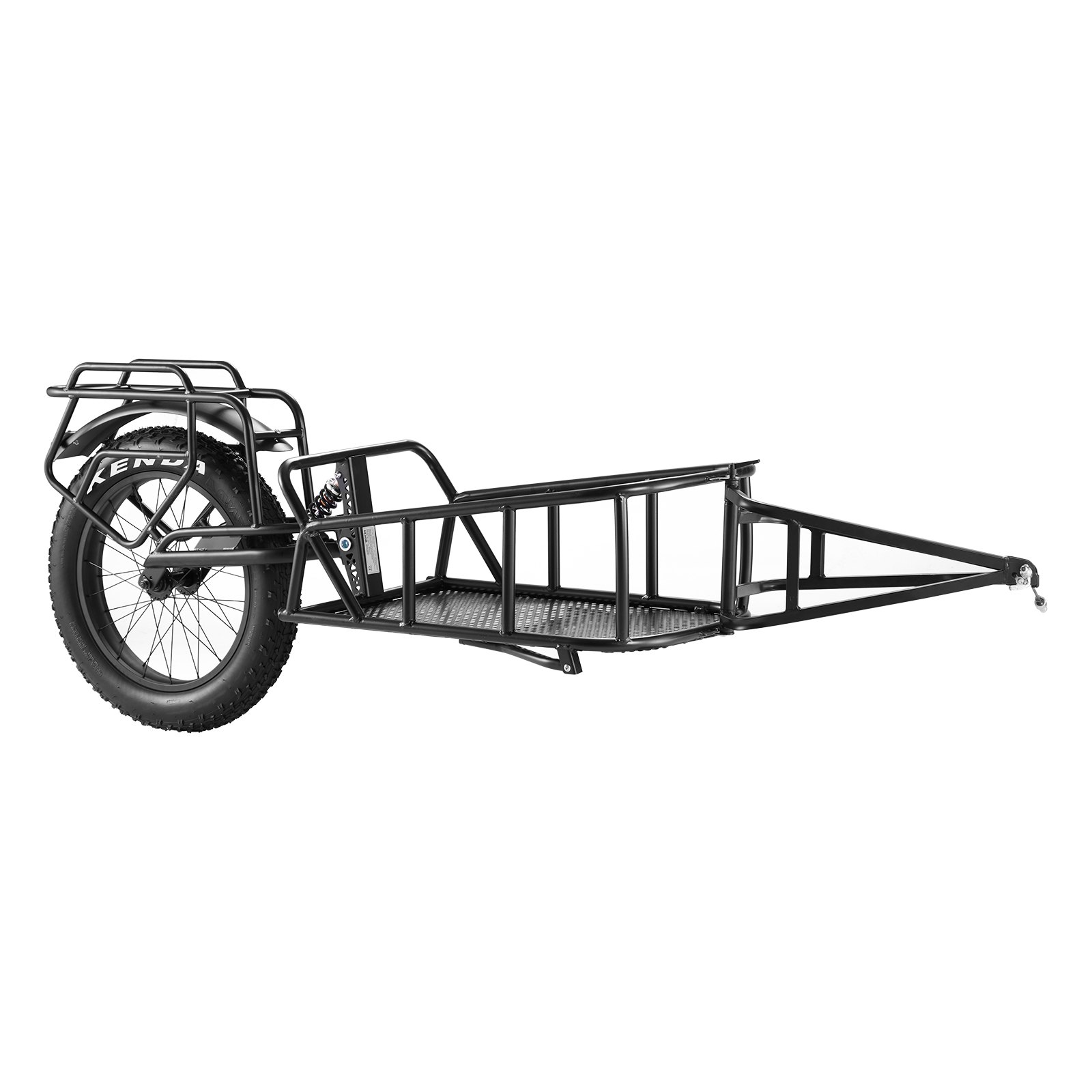 VEVOR Remolque para Bicicleta Carga de 32 kg Carro para Bicicleta Almacenamiento Compacto Plegable Liberación Rápida Ruedas de 508 mm Se Adapta a Mayoría de Ruedas de Bicicleta de Acero al Carbono