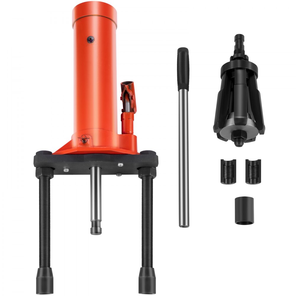 Extractor de revestimiento de cilindro hidráulico VEVOR, herramienta extractora de revestimiento de 15 toneladas, tanto de tipo seco como de tipo húmedo, diámetro de ajuste de 80 mm-140 mm, juego de herramientas extractor de revestimiento de cilindro universal para reparación y desmontaje de automóviles