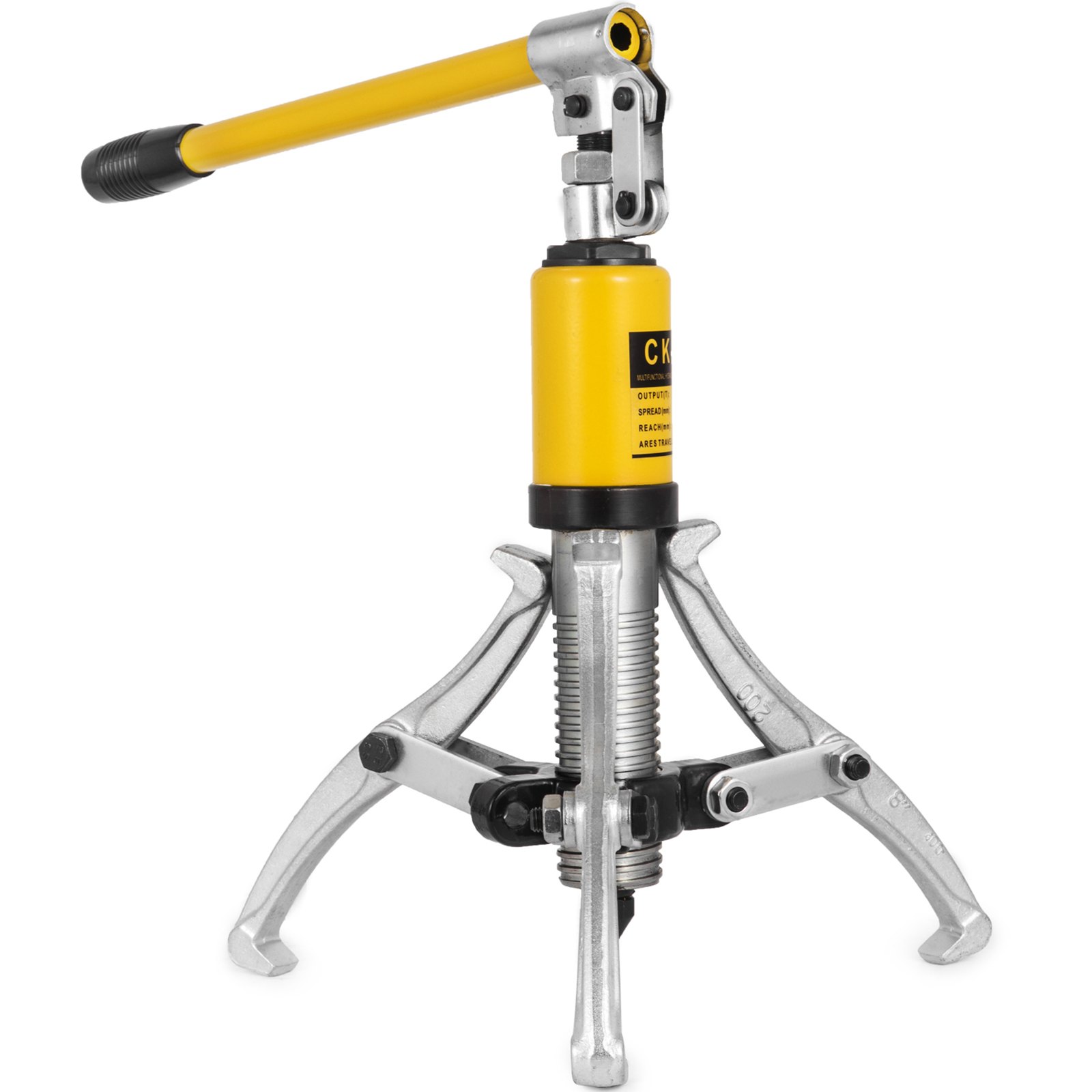 Extractor hidráulico VEVOR 5T, extractor de engranajes hidráulicos, juego de extractor de 3 mordazas, extractor de cojinetes hidráulicos 3 en 1, kit de herramientas de cilindro de extracción de cojinetes de tres brazos