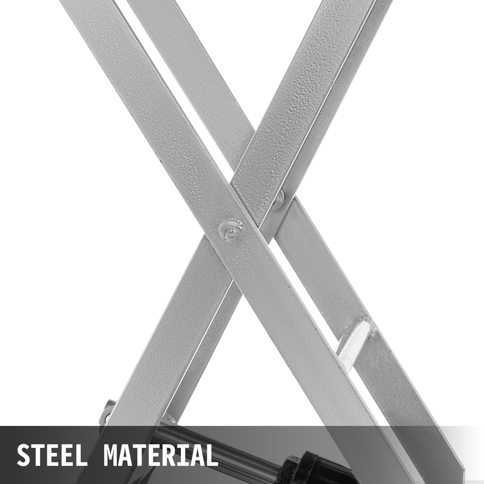 VEVOR Tijera hidráulica de 500 libras de capacidad, mesa elevadora de carro, altura de elevación de 28.5 pulgadas, mesa elevadora de tijera manual con 4 ruedas y bomba de pie, carro hidráulico elevador para manejo de materiales, en gris