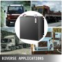 VEVOR Tanques de Aceite Hidráulico Negro 25 Galones, 61 x 53 x 33 cm, Acero Hidráulico de Servicio Pesado, Tanques de Transferencia de Gasolina con Filtro Indicador de Temperatura Respiradero
