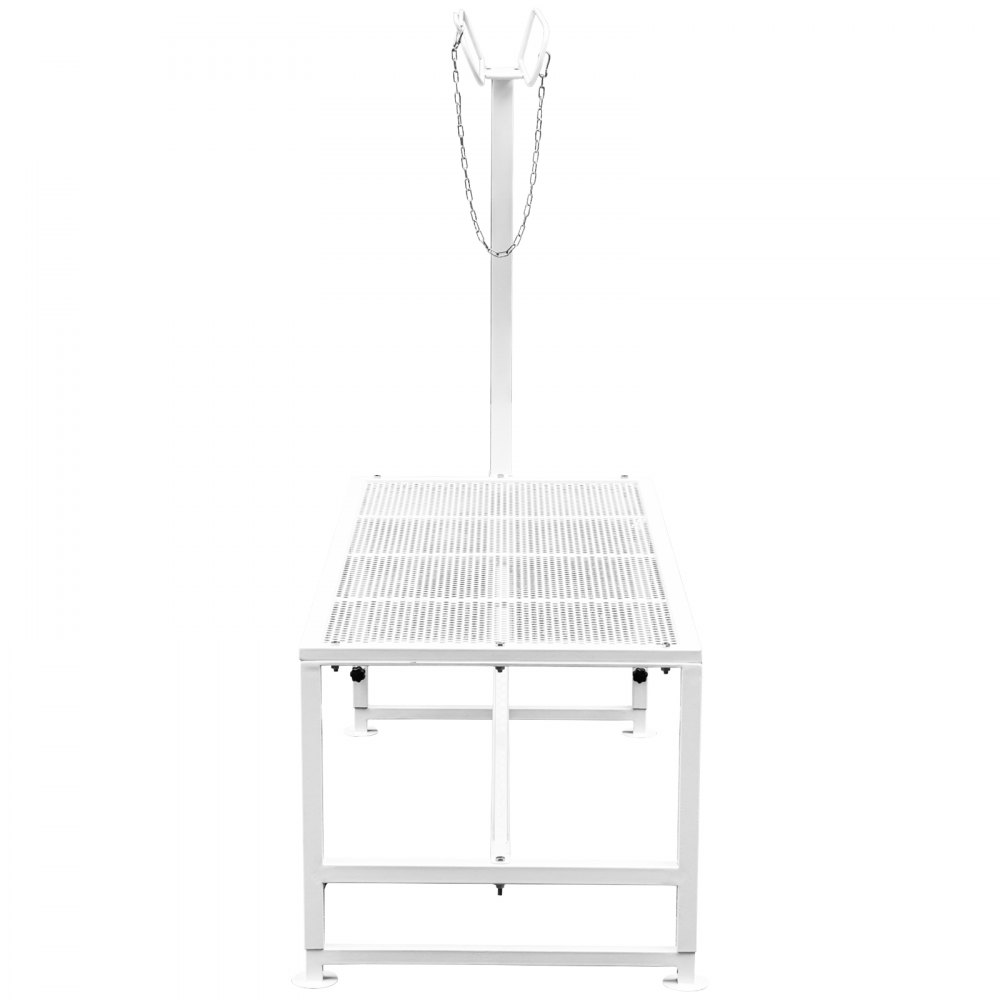 VEVOR - Soporte para ganado (51 x 23 pulgadas), con cabezal recto, para esquilar cabras y ovejas, con estructura metálica.
