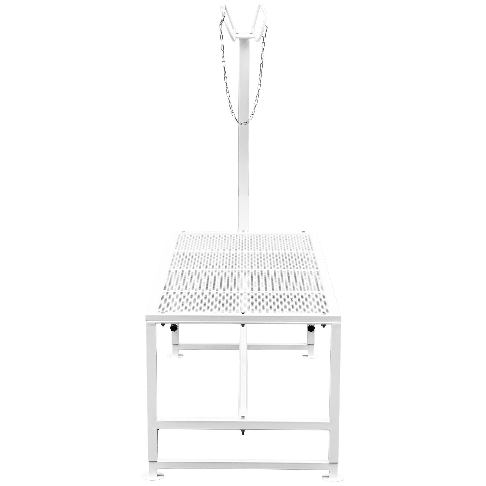 VEVOR - Soporte para ganado (51 x 23 pulgadas), con cabezal recto, para esquilar cabras y ovejas, con estructura metálica.