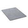 VEVOR - Alfombrilla para silla de oficina de 91 x 122 cm para suelos duros, protector de suelo para sillas con ruedas, superficie de pana, antideslizante y fácil de limpiar, se desliza suavemente debajo del escritorio para el hogar y la oficina (gris)