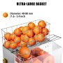 VEVOR Extractor de jugos exprimidor de naranjas Máquina exprimidora electrico comercial con grifo de agua de 110 V 120 W máquina de jugo de naranja