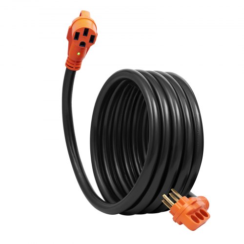 VEVOR 15ft RV Cable de extensión Cable de alimentación 50Amp NEMA 14-50R/NEMA 14-50P ETL listado