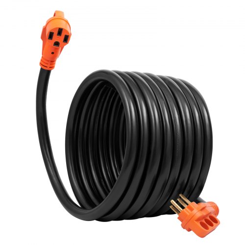 VEVOR 25ft RV Cable de extensión Cable de alimentación 50Amp NEMA 14-50R/NEMA 14-50P ETL listado