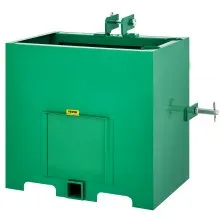 VEVOR Caja de lastre de 3 puntos, caja de lastre de enganche de capacidad de 800 lb, receptor de enganche estándar de 2 pulgadas, caja de lastre de tractor con volumen de 5 pies cúbicos, acero resistente, se adapta a accesorios de tractor de categoría 1, verde