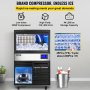 VEVOR Maquina De Hielo Fabricador De Hielo Máquina para hacer hielo comercial 110 V (132 lbs/24 h) con cubeta de 44 libras y bomba de drenaje de agua