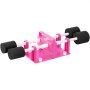 Volteador de tazas VEVOR de base rosa para 4 tazas con cuatro brazos envueltos en espuma para manualidades.