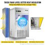 VEVOR Máquina para Hacer Hielo 200 LBS Máquina de Hacer Hielo de Encimera 580 W