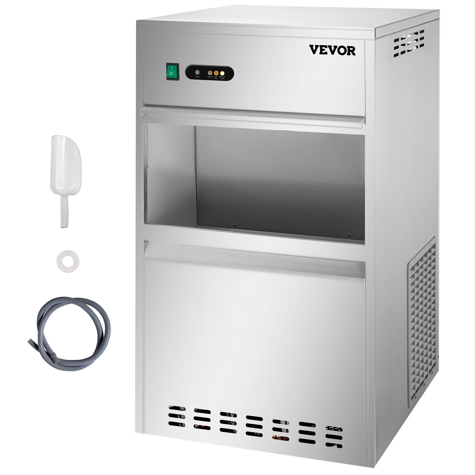 VEVOR Maquina De Hielo Fabricador De Hielo Máquina para Hacer Hielo 88 Lbs Máquina de Hacer Hielo de Encimera 380 W