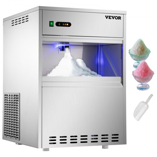 VEVOR Máquina para Hacer Hielo 154 kg Máquina de Hacer Hielo de Encimera 540 W