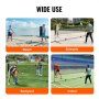 Red de bádminton VEVOR, red de voleibol de altura ajustable, red de pickleball plegable de 20 pies de ancho, juego de red de tenis portátil con postes, soporte, bolsa, raquetas, volantes de nailon, para uso en interiores y exteriores en el patio trasero de los niños