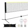 Red de bádminton VEVOR, red de voleibol de altura ajustable, red de pickleball plegable de 20 pies de ancho, juego de red de tenis portátil con postes, soporte, bolsa, raquetas, volantes de nailon, para uso en interiores y exteriores en el patio trasero de los niños