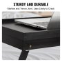 VEVOR Mesa de cama con patas plegables, bandeja de desayuno de bambú para sofá, cama, comer, tomar refrigerios y trabajar, bandeja de escritorio para computadora portátil con inclinación ajustable, bandeja portátil para refrigerios y alimentos, 20" x 12.2