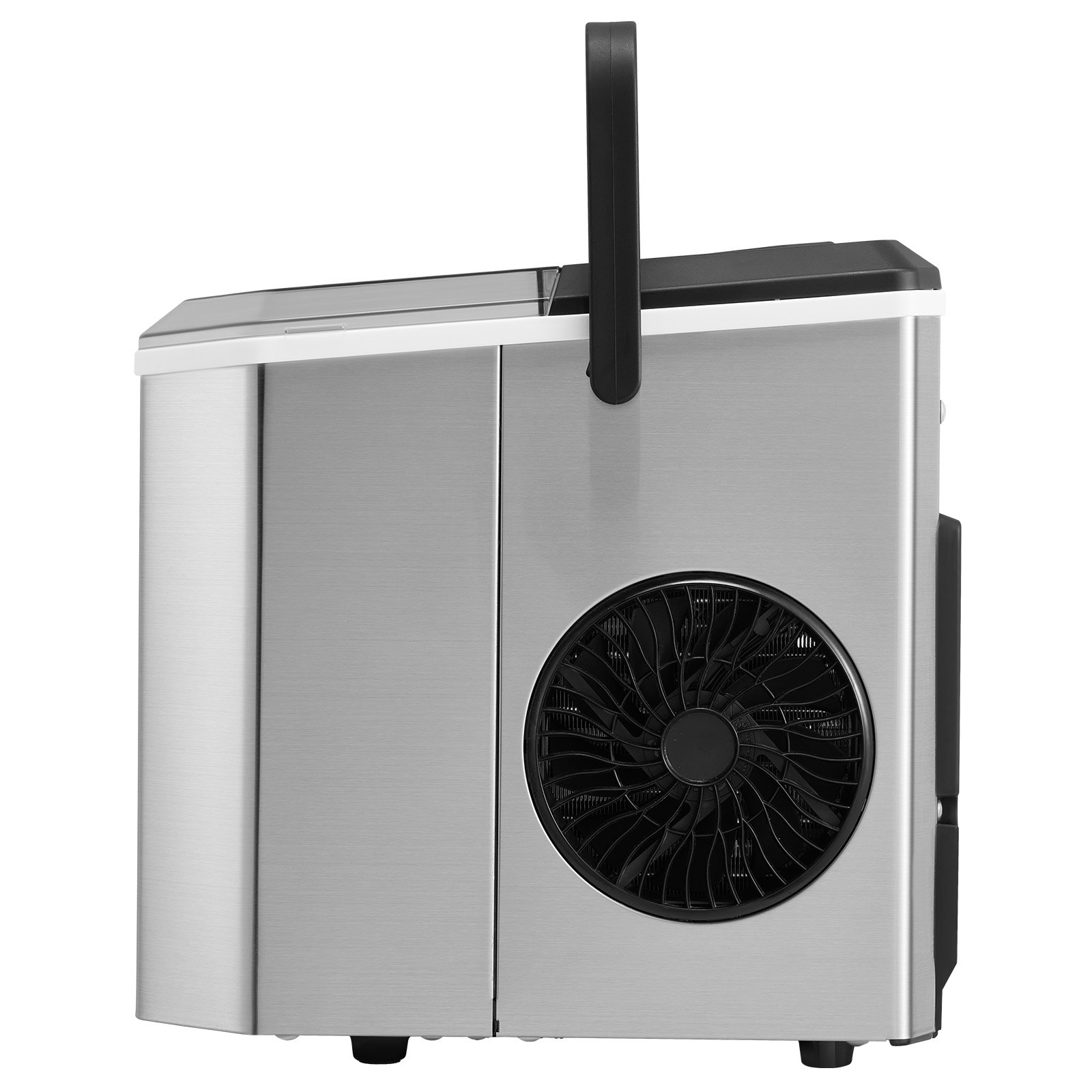 Máquina de hielo portátil para encimera, 26 lb/24 h, autolimpiante, con canasta para pala, para bar en casa