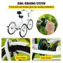 VEVOR 26' Triciclos para adultos Triciclos de carga Triciclo plegable Bicicleta con canasta 1 Velocidad Bicicleta 3 Ruedas Para Adultos