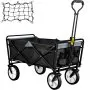 VEVOR - Carrito plegable para exteriores (80 kg), color negro