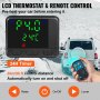 Calentador de aire diésel VEVOR de 8 kW, todo en uno, 12 V, para camión, estacionamiento, con pantalla LCD negra y control remoto, calentamiento rápido para autocaravanas, barcos, autobuses, remolques y autocaravanas.